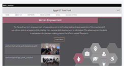 Desktop Screenshot of ictfund.org.eg